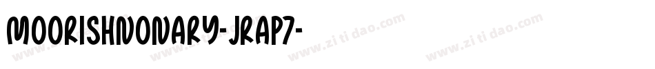 MoorishNonary-JRaP7字体转换