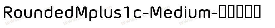 RoundedMplus1c-Medium字体转换