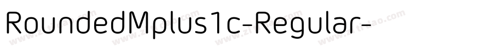 RoundedMplus1c-Regular字体转换
