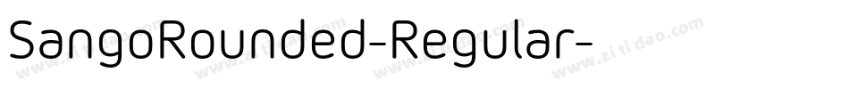 SangoRounded-Regular字体转换