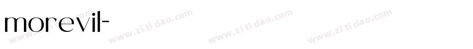 morevil字体转换