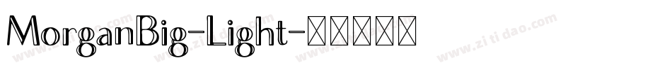 MorganBig-Light字体转换