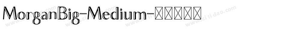 MorganBig-Medium字体转换