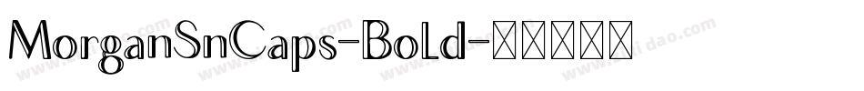 MorganSnCaps-Bold字体转换