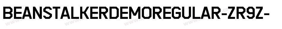 BeanstalkerDemoRegular-Zr9z字体转换