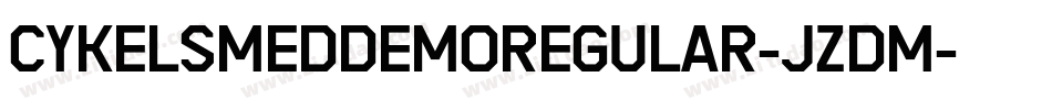 CykelsmedDemoRegular-JzDM字体转换