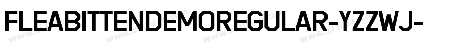 FleabittenDemoRegular-Yzzwj字体转换