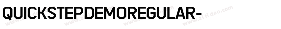 QuickstepDemoRegular字体转换 QuickstepDemoRegular字体转换