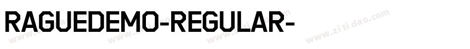 RagueDemo-Regular字体转换