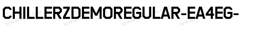 ChillerzDemoRegular-Ea4eg字体转换