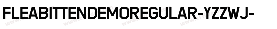 FleabittenDemoRegular-Yzzwj字体转换