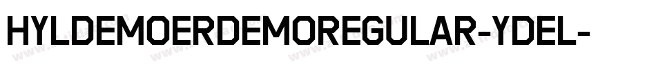 HyldemoerDemoRegular-YdeL字体转换