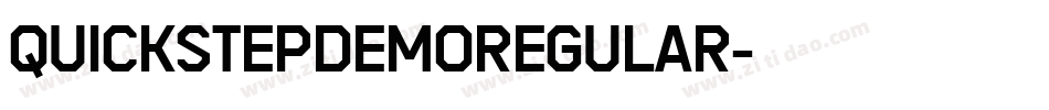 QuickstepDemoRegular字体转换 QuickstepDemoRegular字体转换