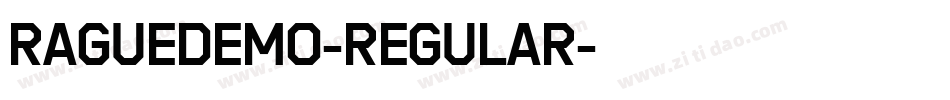 RagueDemo-Regular字体转换