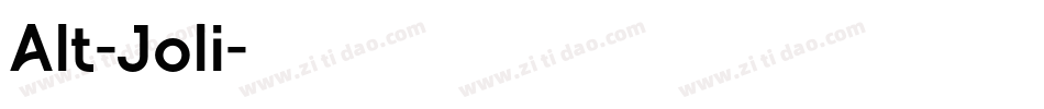 Alt-Joli字体转换