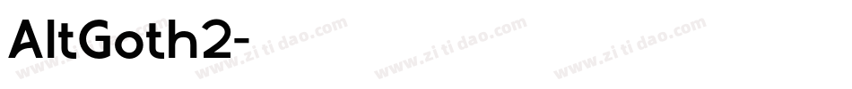 AltGoth2字体转换