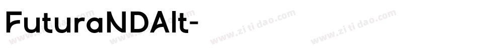 FuturaNDAlt字体转换