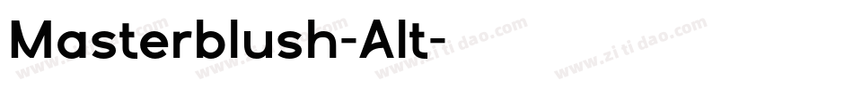 Masterblush-Alt字体转换
