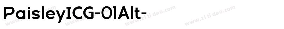 PaisleyICG-01Alt字体转换