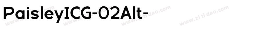 PaisleyICG-02Alt字体转换