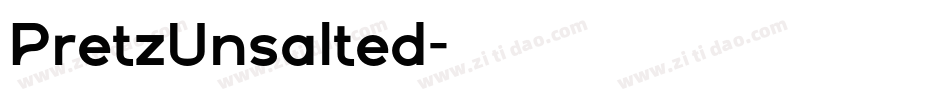 PretzUnsalted字体转换