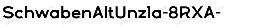 SchwabenAltUnz1a-8RXA字体转换