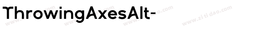 ThrowingAxesAlt字体转换