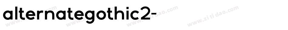 alternategothic2字体转换