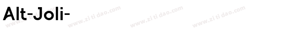 Alt-Joli字体转换