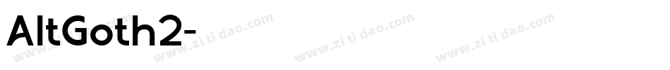 AltGoth2字体转换