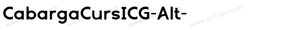 CabargaCursICG-Alt字体转换
