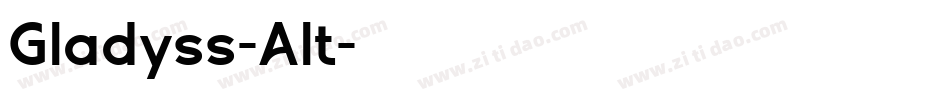 Gladyss-Alt字体转换