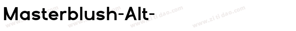 Masterblush-Alt字体转换