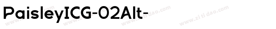 PaisleyICG-02Alt字体转换