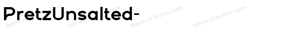 PretzUnsalted字体转换