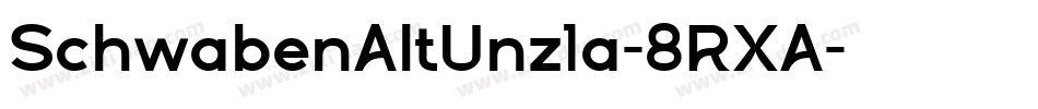 SchwabenAltUnz1a-8RXA字体转换