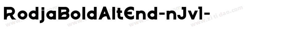 RodjaBoldAltEnd-nJv1字体转换