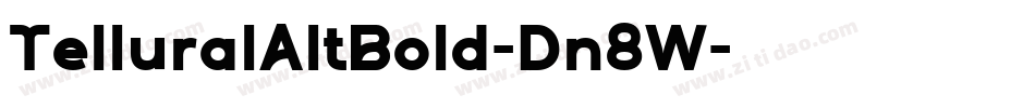 TelluralAltBold-Dn8W字体转换