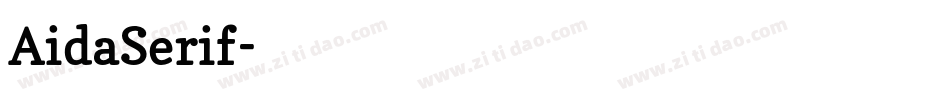AidaSerif字体转换