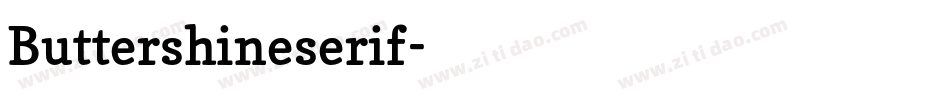 Buttershineserif字体转换