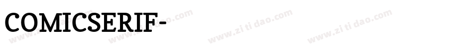 COMICSERIF字体转换