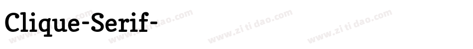 Clique-Serif字体转换