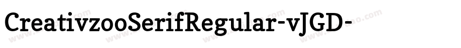 CreativzooSerifRegular-vJGD字体转换