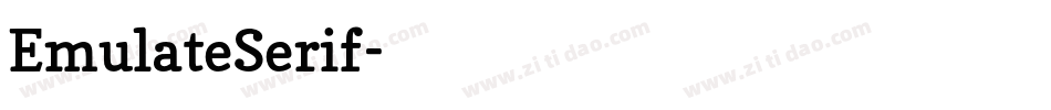 EmulateSerif字体转换