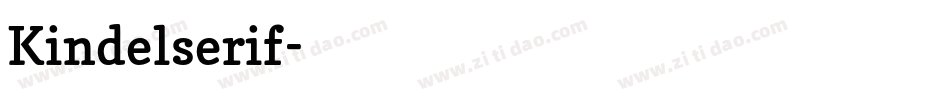 Kindelserif字体转换