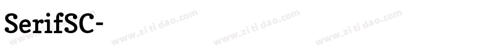 SerifSC字体转换