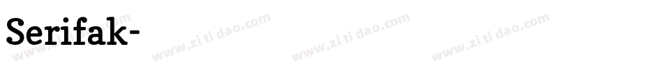 Serifak字体转换