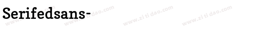 Serifedsans字体转换