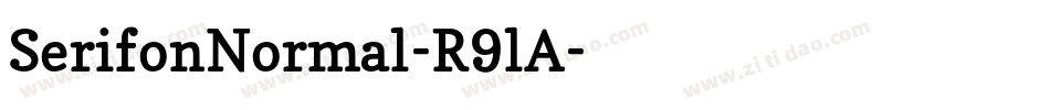 SerifonNormal-R9lA字体转换