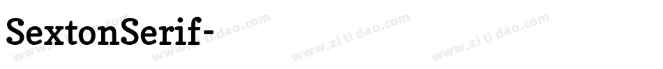 SextonSerif字体转换